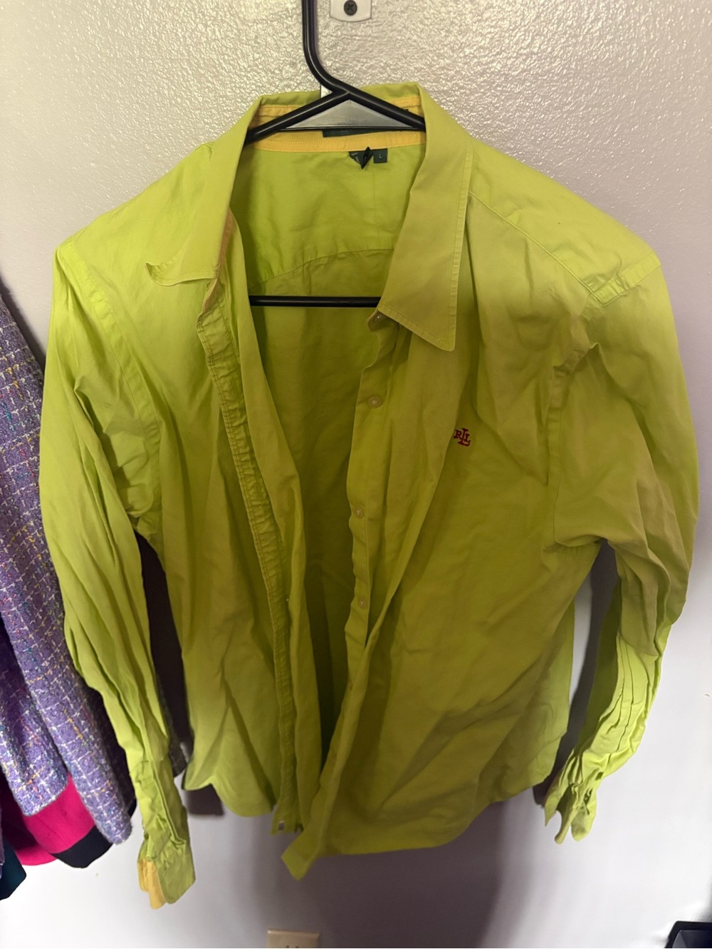 Polo by Ralph Lauren Lime Green Lightweight Shirt Jacket